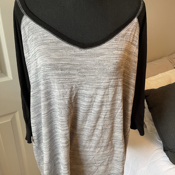 Grey and Black Top